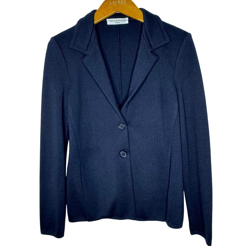 Amina‎ Rubinacci Napoli wool sweater blazer